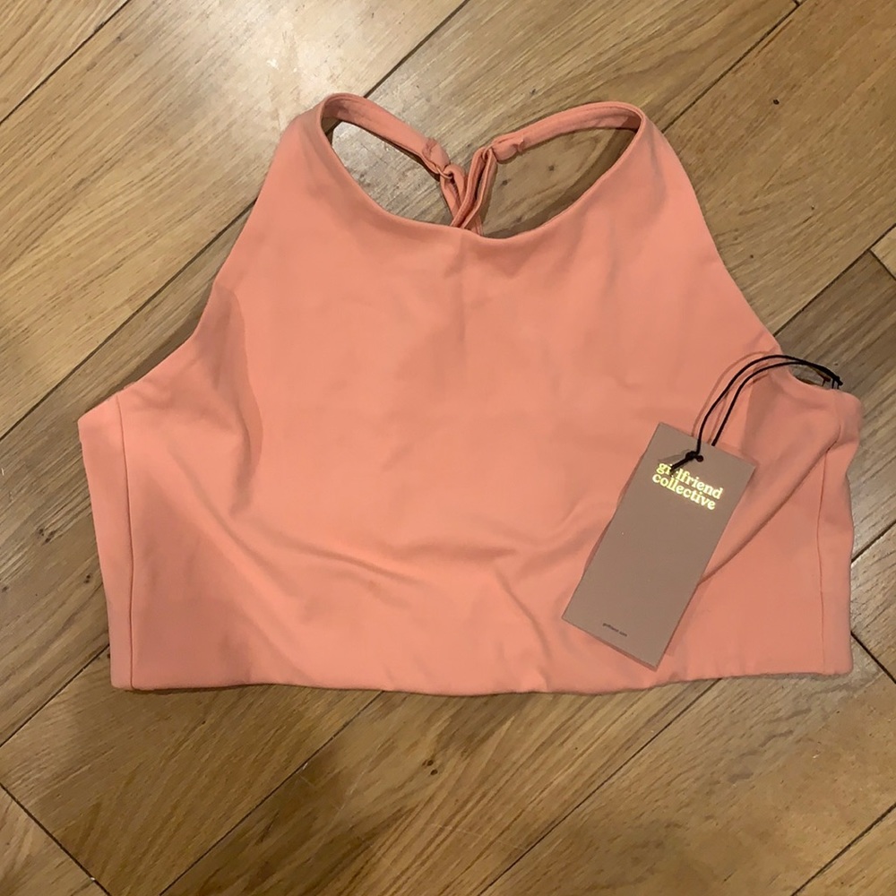 NWT Girlfriend collective tapanga halter bra. Size extra large.